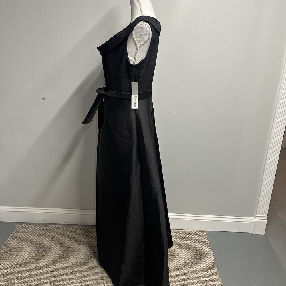Kay Unger Black Colette Walk Thru Jumpsuit Formal Evening Gown Dress size 14 - Picture 14 of 16